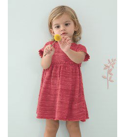 Meisjes jurk gemaakt van Phildar Phil Nature