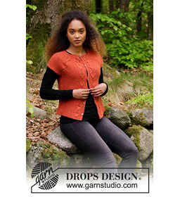 Vest met korte mouwen gemaakt van Drops Alpaca