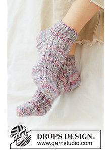 Gebreide sokken met boordsteek | Top-down patroon