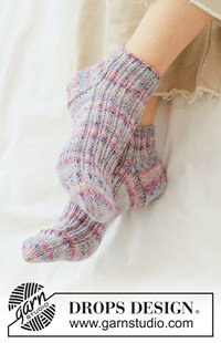 Gebreide sokken met boordsteek | Top-down patroon