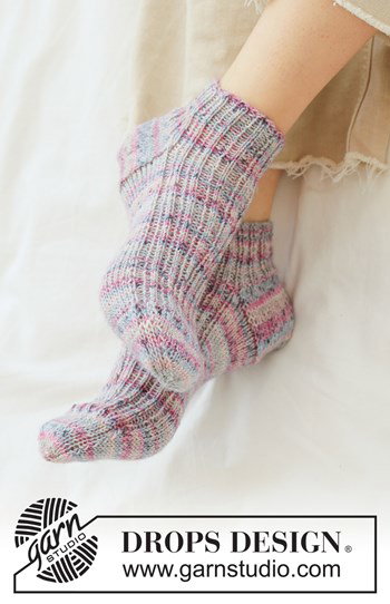 Gebreide sokken met boordsteek | Top-down patroon