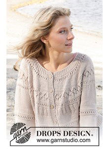 Damesvest met verscjhillende kantpatronen