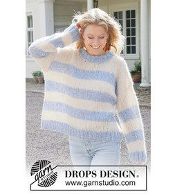 Skyline Serenade Trui gemaakt van Drops Brushed Alpaca Silk