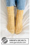Breipatroon Gebreide sokken met unieke hiel in DROPS Fiesta van andere kant