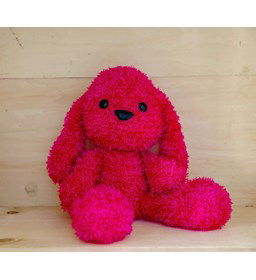 Konijn met hangoren gemaakt van Neuzen