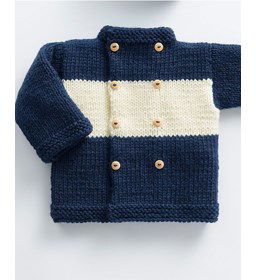 Baby jasje gemaakt van Phildar Phil Partner 6