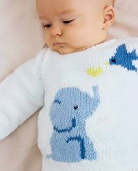 Breipatroon Babytruitje met olifant