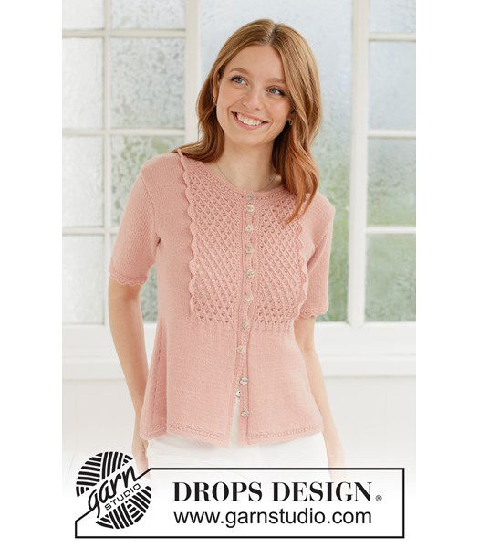 Breipatroon vest met kantpatroon en a-lijn