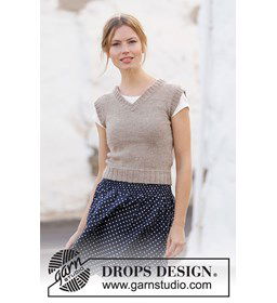 Slip-over gemaakt van DROPS Flora