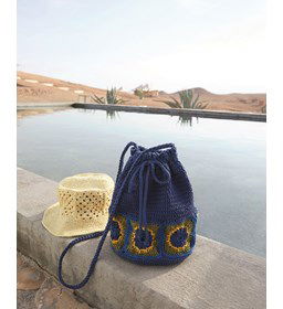 Buideltas met schouderband gemaakt van Phildar Phil Coton 4