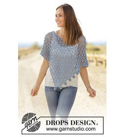 Poncho gemaakt van Drops Big Merino