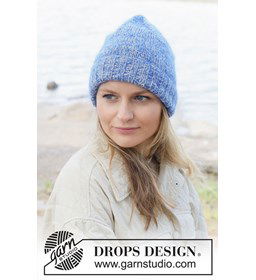 Sand and Sea Hat gemaakt van DROPS Flora