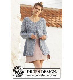 Vest voor dames gemaakt van DROPS Sky