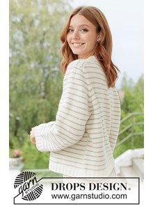Caramel Stripes Sweater gestreepte damestrui van zachte merinowol