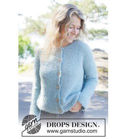 Naadloos gebreid damesvest van zacht alpacagaren gemaakt van knopen