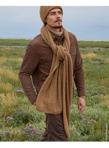 Sjaal in verspringend stekenpatroon