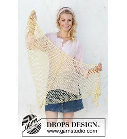 Omslagdoek gemaakt van Drops Belle