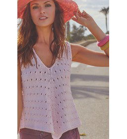 Top Luminita gemaakt van DMC Natura medium