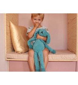 Knuffel Konijn XXL gemaakt van Haaknaalden