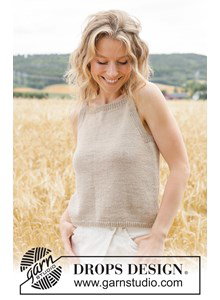 korte zomertop van katoen