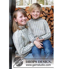 Kindertrui gemaakt van Drops Merino extra fine