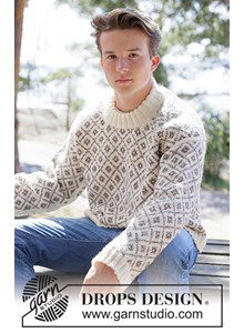 Heren Trui met Noors inbreipatroon