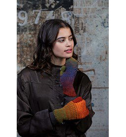 Wanten met ribbelpatroon gemaakt van Lang Yarns Lovis