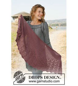 Omslagdoek gemaakt van Drops Alpaca