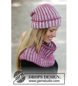 Muts en halswarmer gemaakt van Drops Air