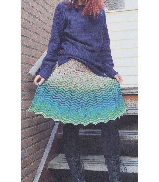 Haakpatroon Rok Wave Skirt