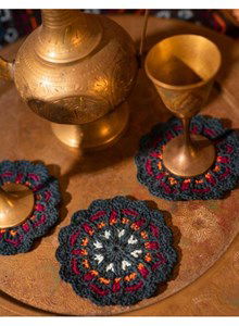 Ronde onderzetters in mozaiek patroon