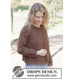 Autumn Valley cardigan gemaakt van Drops Nepal