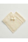 Breipatroon Baby poncho Bowie van andere kant