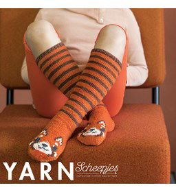 Kindersokken met vos gemaakt van Scheepjes metropolis