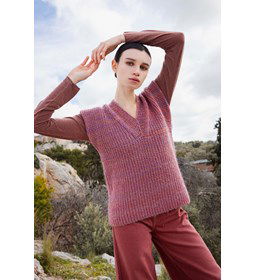 Dames spencer Soaring Rush gemaakt van Lang Yarns Wooladdicts Glamour