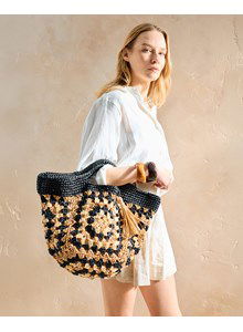 tweekleurige tas Ninoe