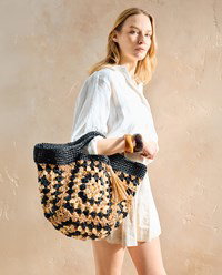 tweekleurige tas Ninoe