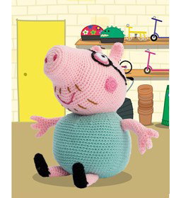 Papa Big van Peppa Big gemaakt van Scheepjes Catona 25 en 10 gram