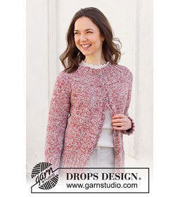 Damesvest gemaakt van Drops Alpaca