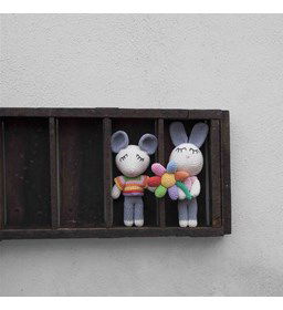 Muis en konijn gemaakt van Durable Coral