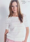Breipatroon Damesshirt met gestreept fantasiepatroon