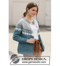 Dames vest gemaakt van Drops Karisma