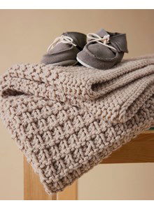 Deken in ribbel- en boordsteek