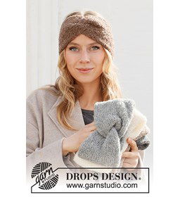 Hoofdband gemaakt van DROPS Alpaca Boucle