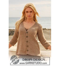 Dames vest gemaakt van knopen