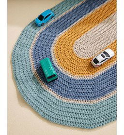 Ovaal speelkleed gemaakt van Phildar Phil Partner 6