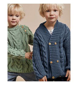 Jongensvest gemaakt van Phildar Phil merinos 6