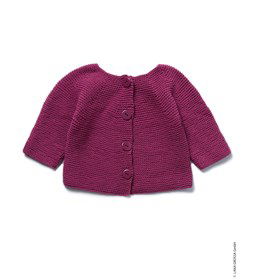 Vestje in ribbelsteek gemaakt van Lana Grossa Elastico