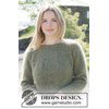gebreide trui met ronde pas gemaakt van Drops Kid Silk