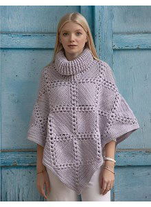 Roll neck poncho